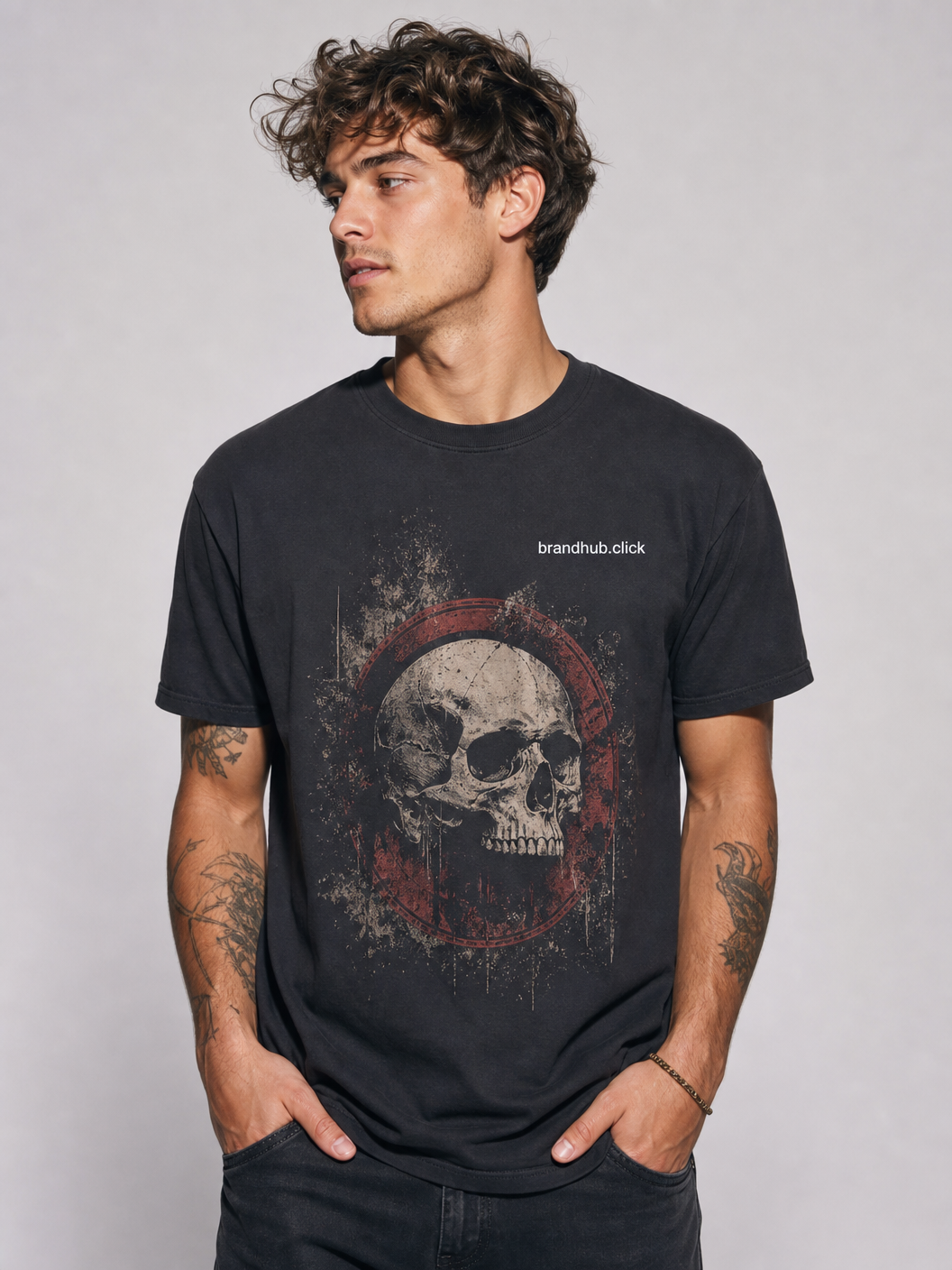 Graphic Tee 'Vintage Skull' - Unisex