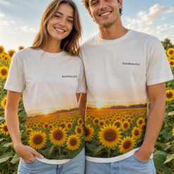Graphic Tee 'Sunflower Field' - Unisex
