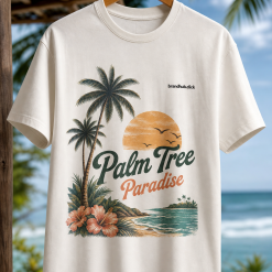 Graphic Tee 'Palm Tree Paradise' - Unisex