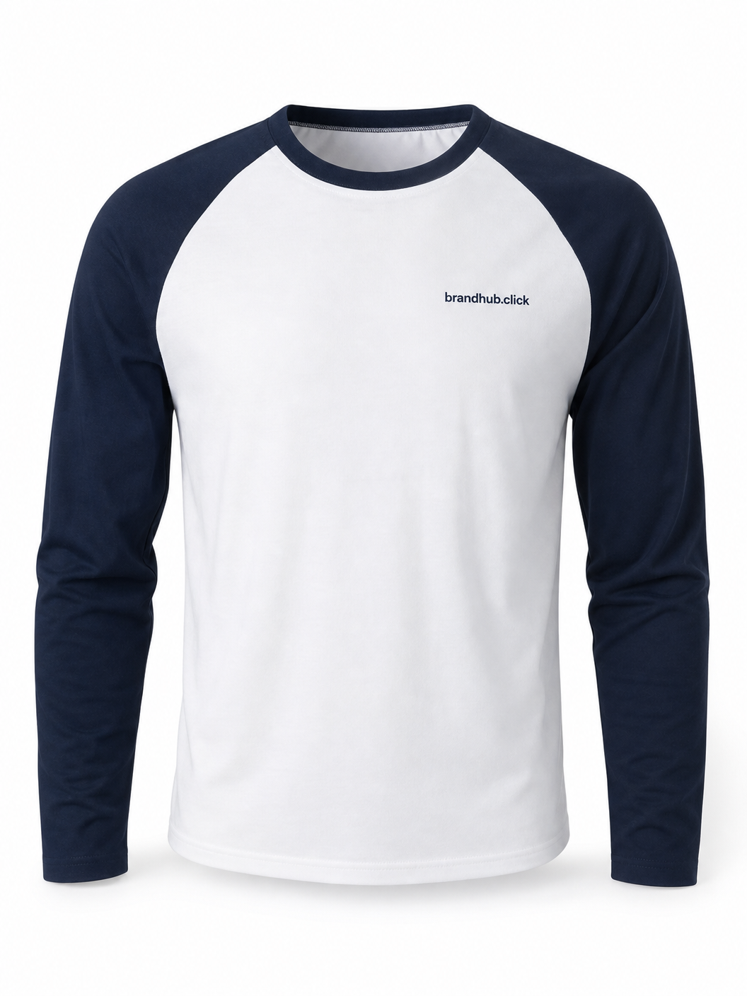 Men's Baseball Raglan Sleeve Tee - Navy/White