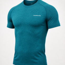 Sports Seamless Knit T-Shirt - Teal
