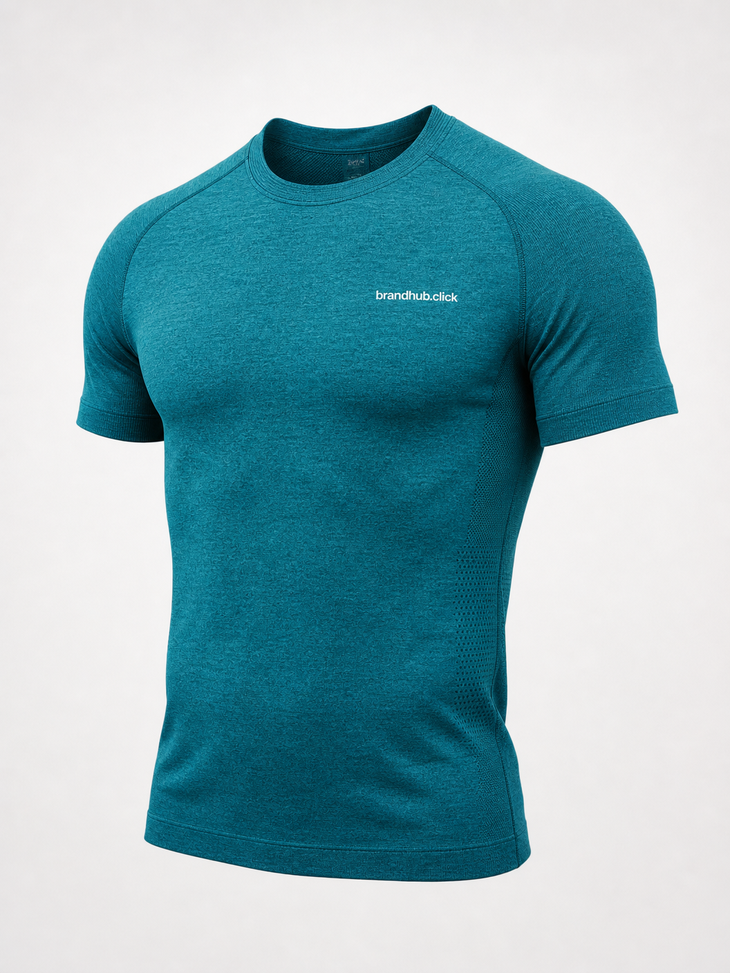 Sports Seamless Knit T-Shirt - Teal