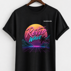Graphic Tee 'Retro Wave' - Unisex