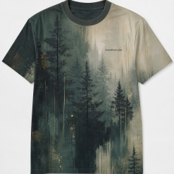 Graphic Tee 'Abstract Forest' - Unisex